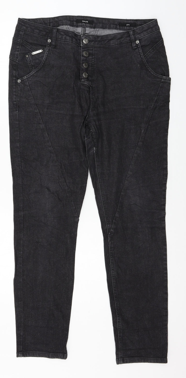 OPUS Womens Grey  Denim Skinny Jeans Size 12 L28 in
