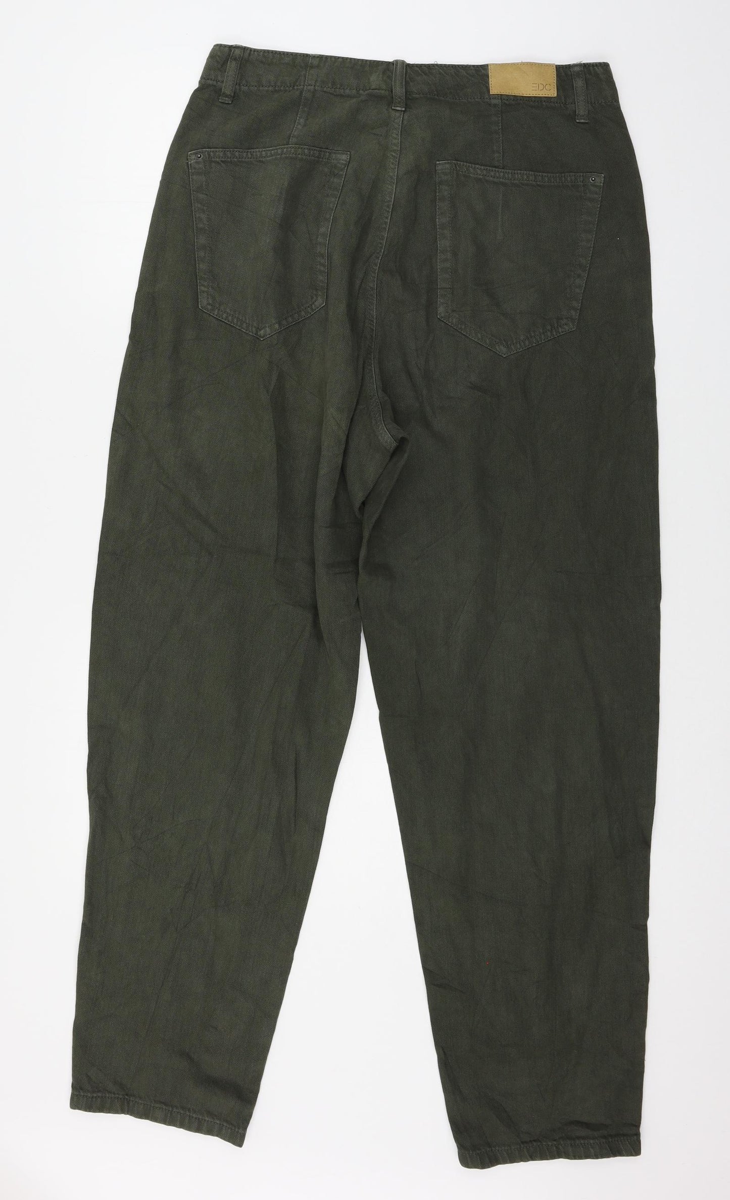 EDC Womens Green  Denim Trousers  Size 12 L29 in