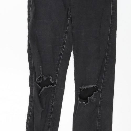 Bershka Womens Grey  Denim Skinny Jeans Size 6 L27 in