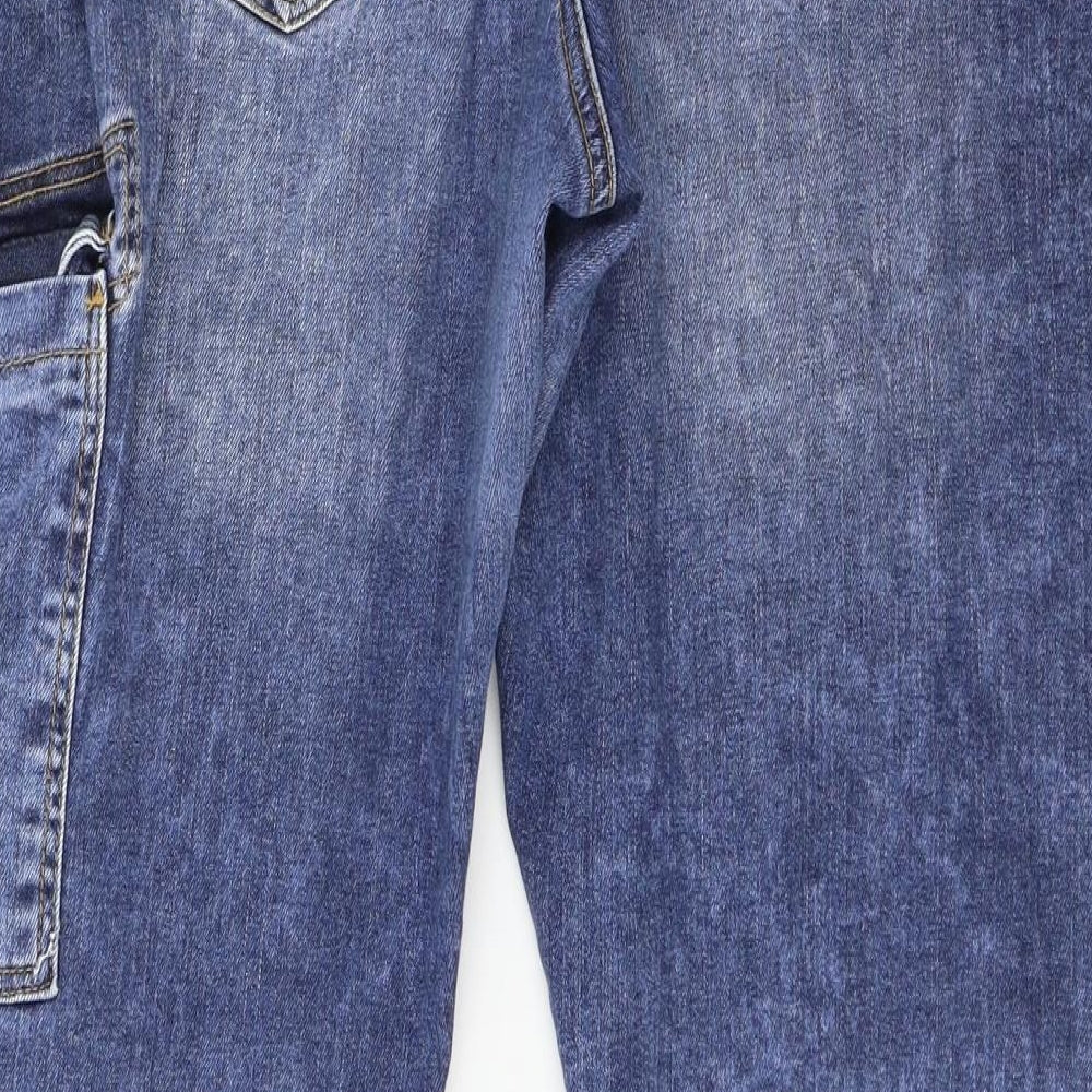 Denim & Co. Womens Blue  Denim Tapered Jeans Size 18 L29 in