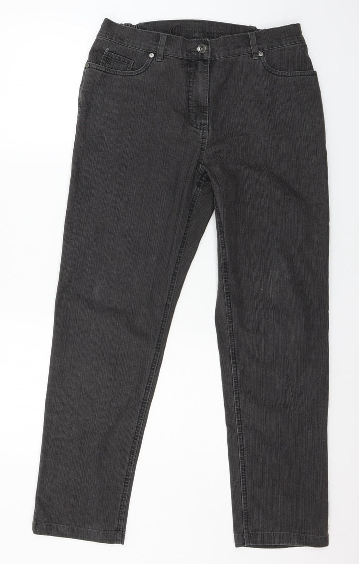 CC Collection Womens Grey Denim Straight Jeans Size 32 in L28 in