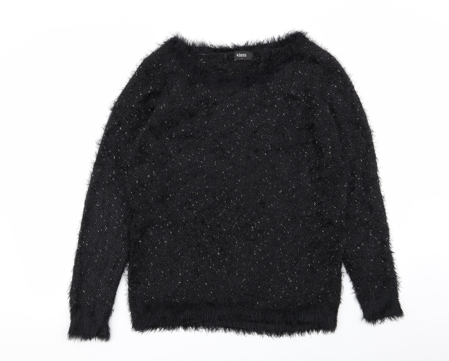 Klass Womens Black   Pullover Jumper Size L