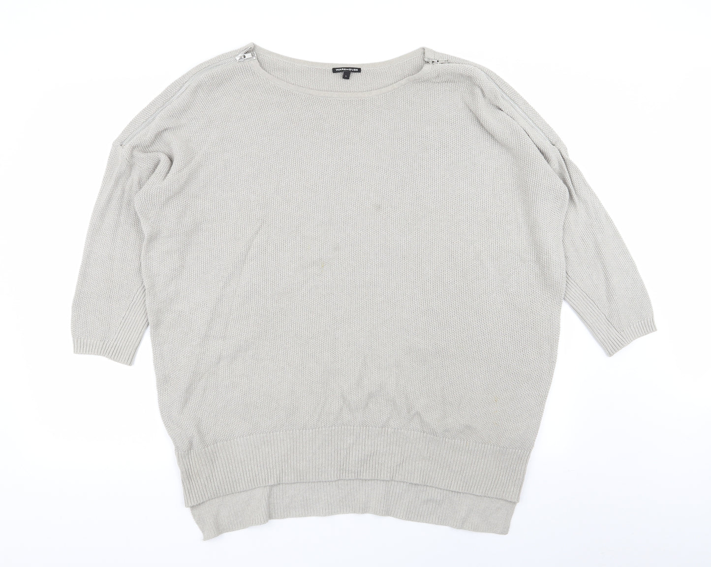 warehose Womens Grey   Pullover Jumper Size L