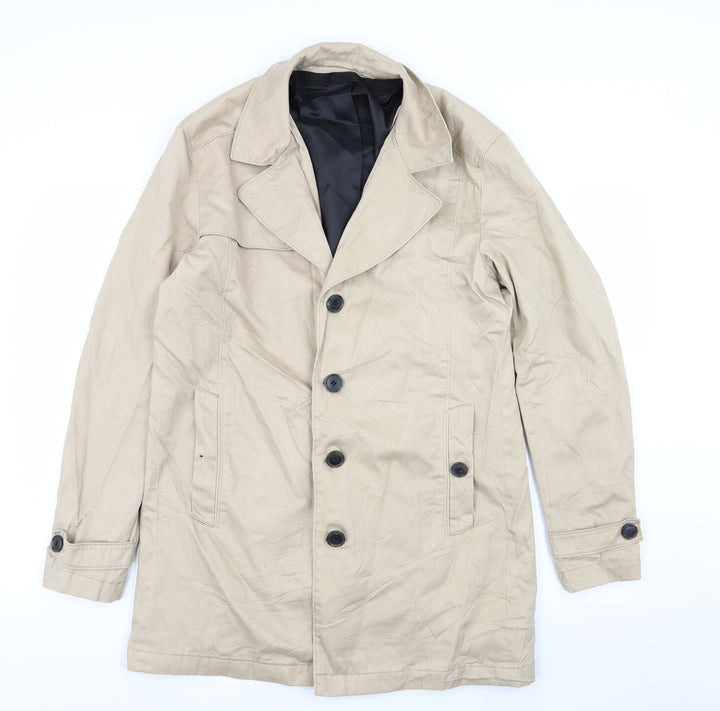 Selected Homme Womens Beige Overcoat Coat Size M