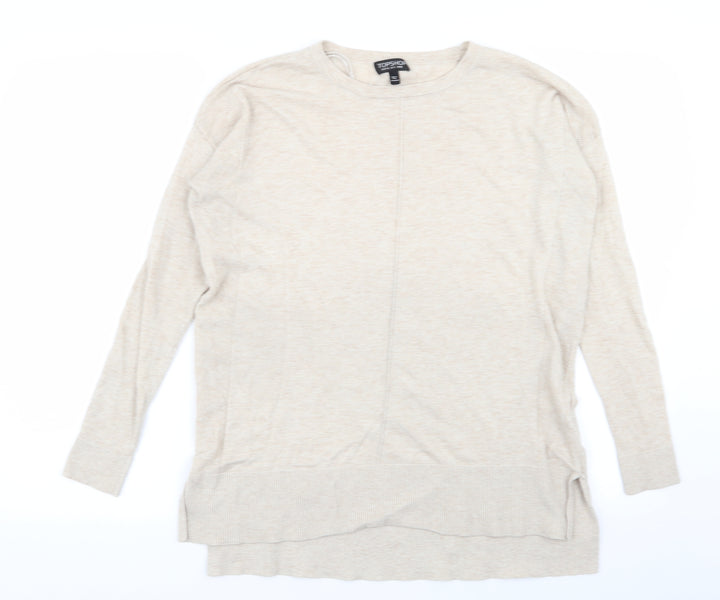 Topshop Womens Beige   Pullover Jumper Size 8
