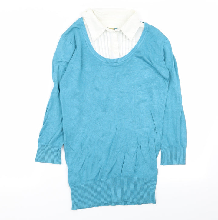 TU Womens Blue Pullover Jumper Size 10 - shirt/jumper