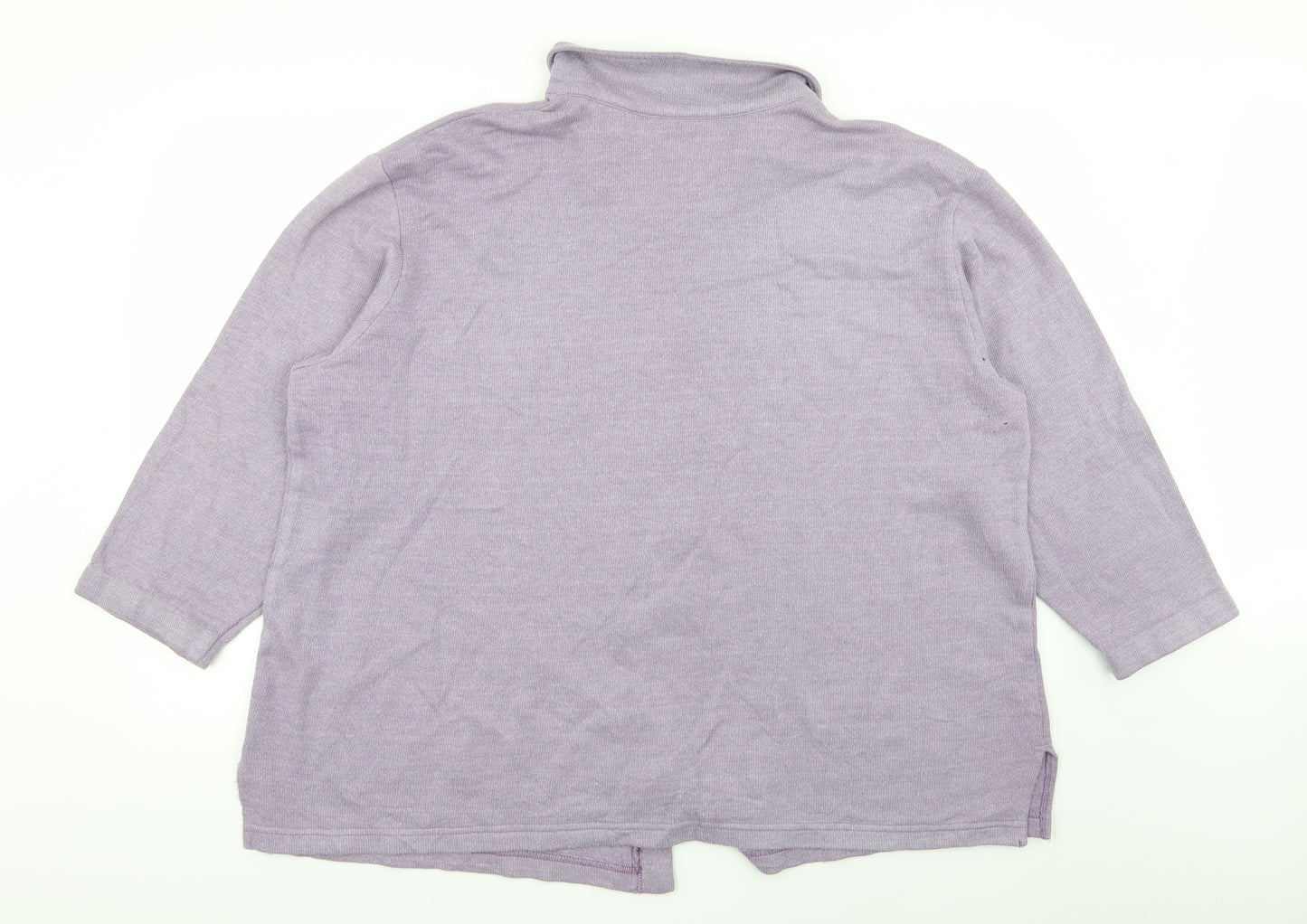 Teddi Womens Purple Floral  Cardigan Jumper Size XL