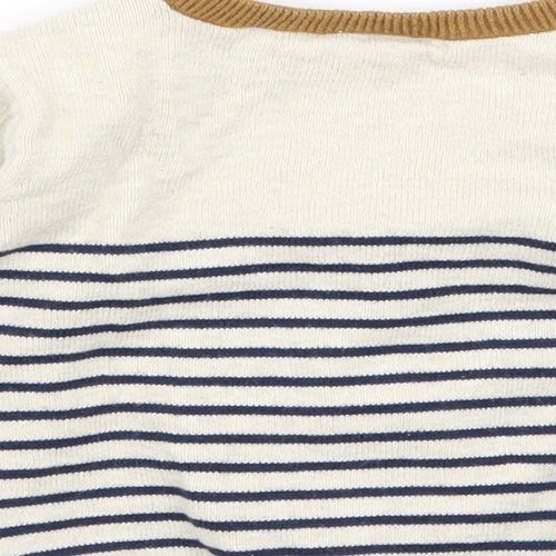 H&M Boys Multicoloured Striped  Cape Jumper Size 6-9 Months