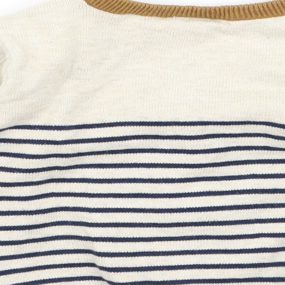 H&M Boys Multicoloured Striped  Cape Jumper Size 6-9 Months