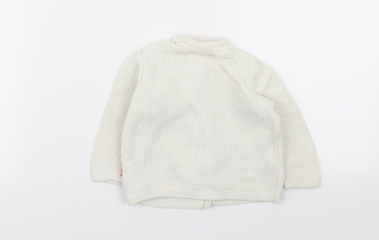 Little Bird Girls White   Cardigan Jumper Size 6-9 Months