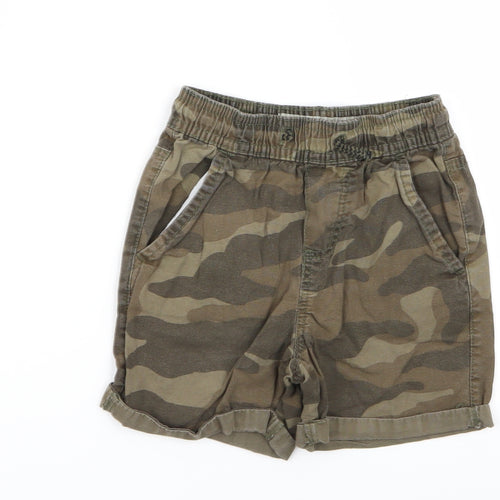 denim and co Boys Multicoloured Camouflage  Chino Shorts Size 3-4 Years