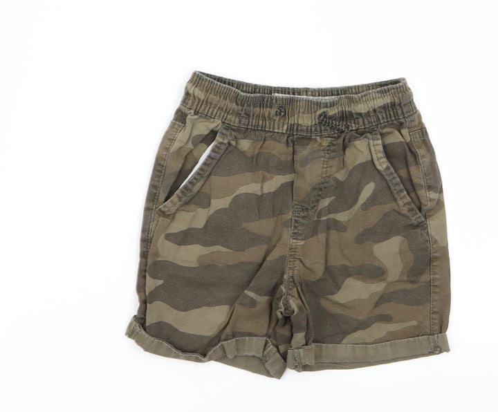 denim and co Boys Multicoloured Camouflage  Chino Shorts Size 3-4 Years