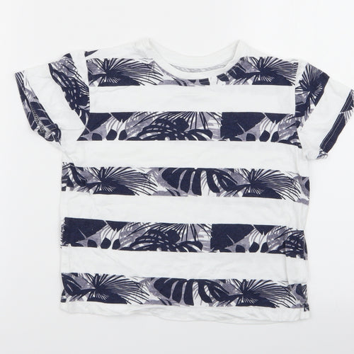 Primark Boys Multicoloured Striped  Basic T-Shirt Size 5-6 Years
