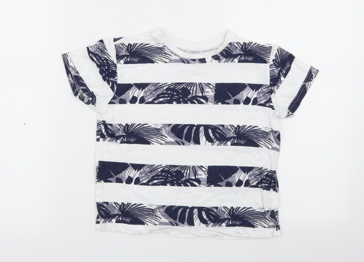 Primark Boys Multicoloured Striped  Basic T-Shirt Size 5-6 Years