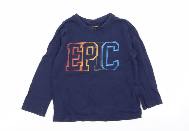 Primark Boys Blue   Basic T-Shirt Size 2-3 Years