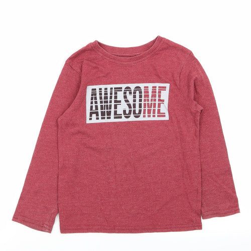 Primark Boys Red   Basic T-Shirt Size 5-6 Years