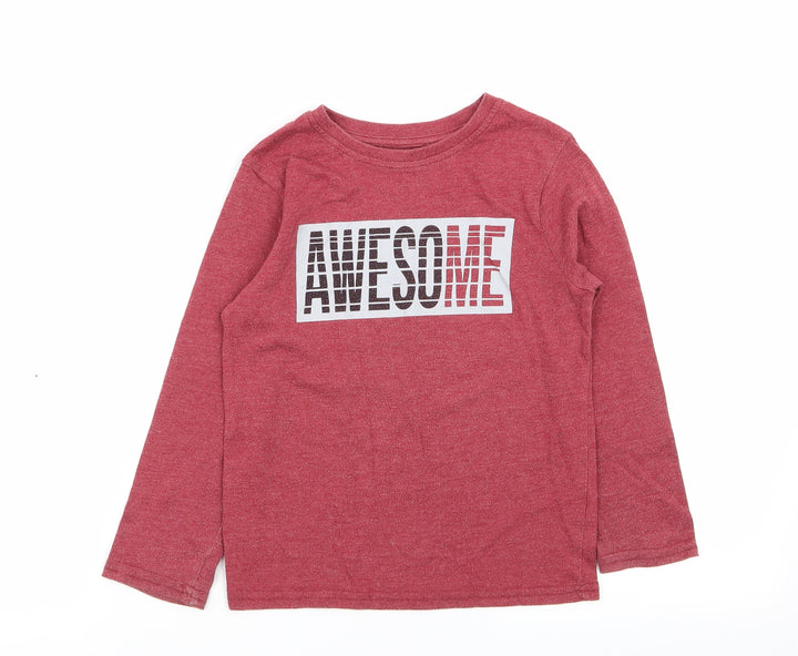 Primark Boys Red   Basic T-Shirt Size 5-6 Years