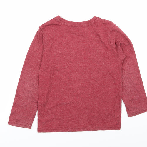 Primark Boys Red   Basic T-Shirt Size 5-6 Years