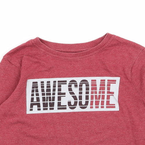 Primark Boys Red   Basic T-Shirt Size 5-6 Years