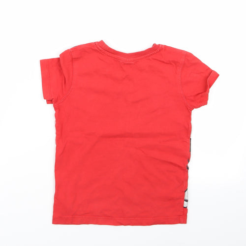 Asda George Boys Red Geometric  Basic T-Shirt Size 4-5 Years  - spiderman
