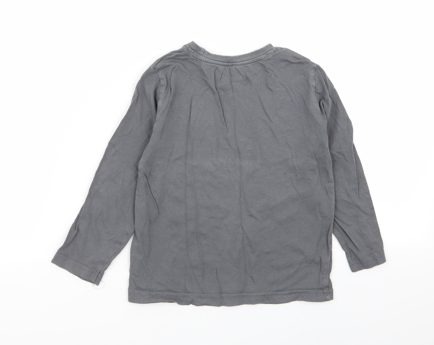 Primark Boys Grey   Basic T-Shirt Size 3-4 Years