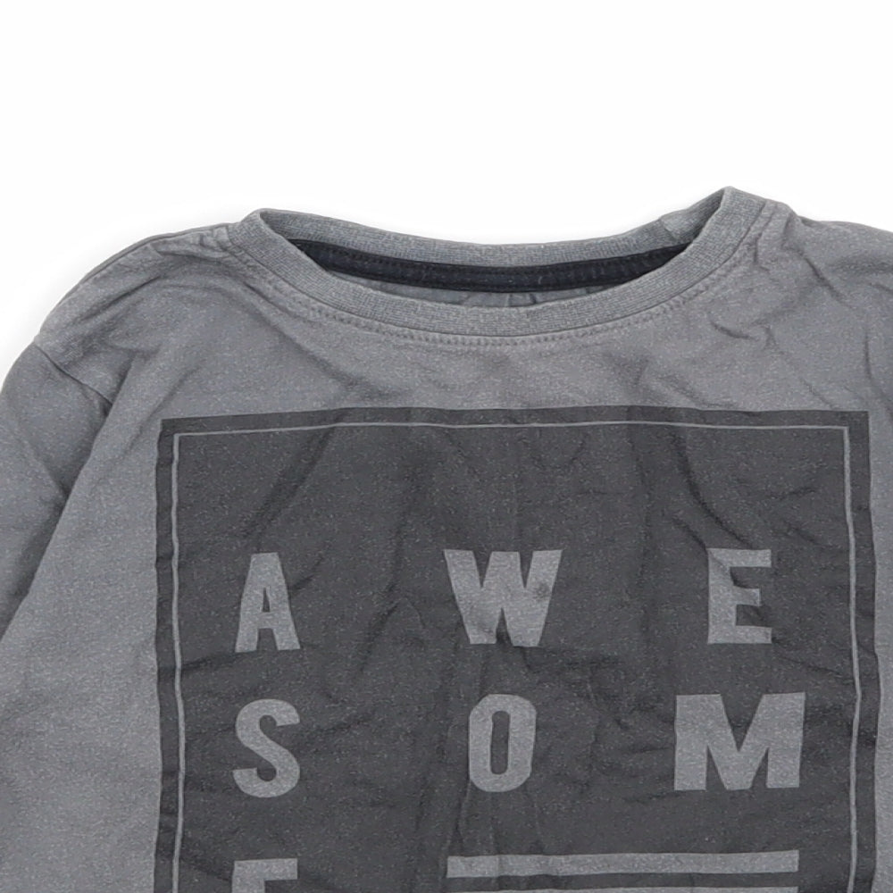 Primark Boys Grey   Basic T-Shirt Size 3-4 Years