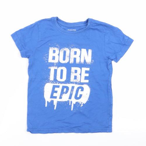 Primark Boys Blue   Basic T-Shirt Size 5-6 Years