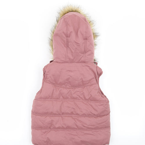 Fat Face Girls Pink   Gilet Coat Size 4-5 Years