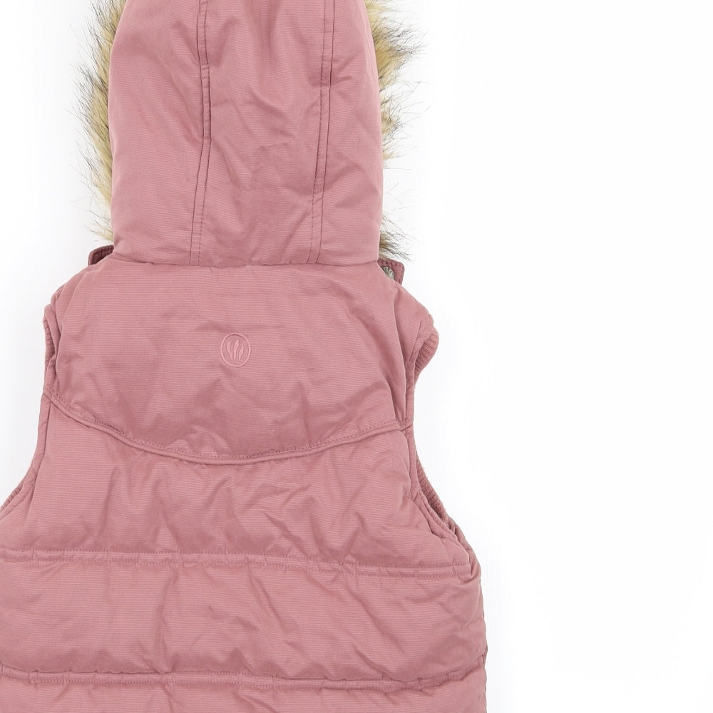 Fat Face Girls Pink   Gilet Coat Size 4-5 Years