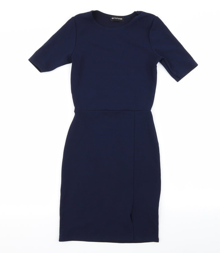 PLT Womens Blue A-Line Size 6