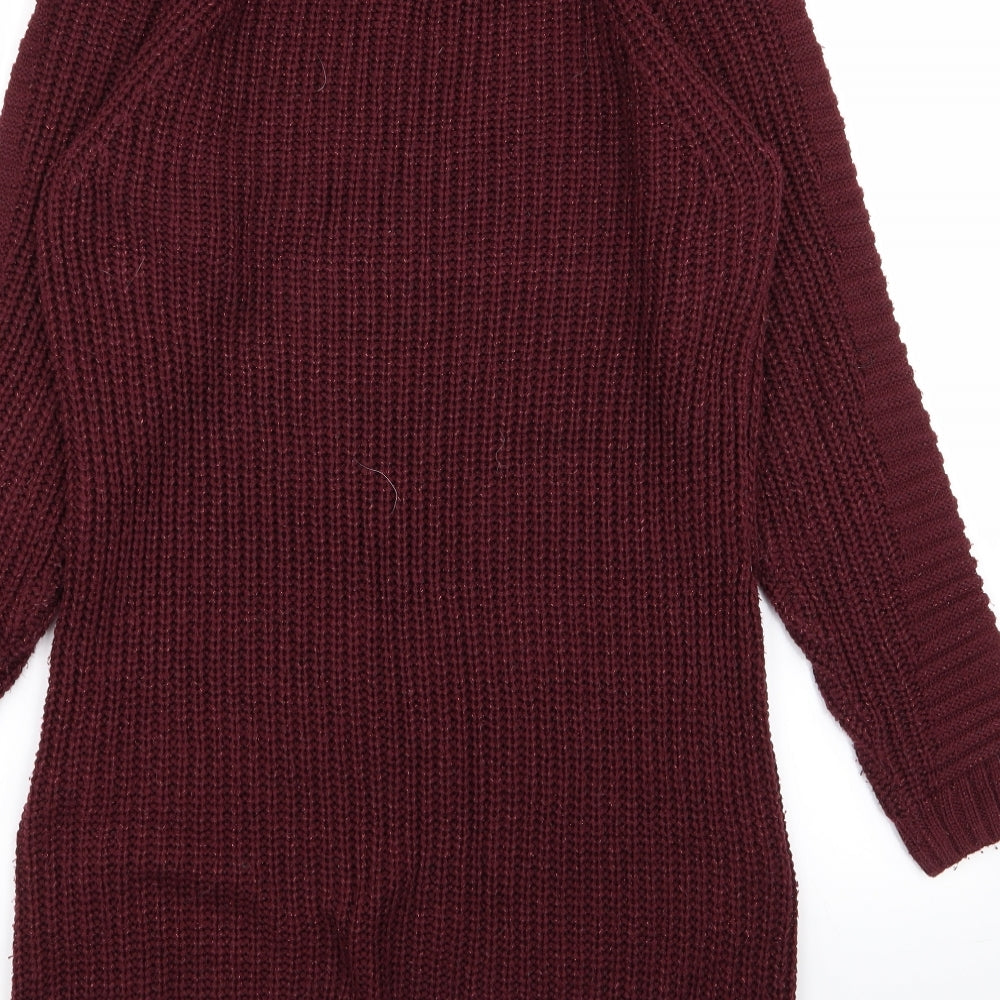 F&F Womens Purple   Jumper Dress  Size 14