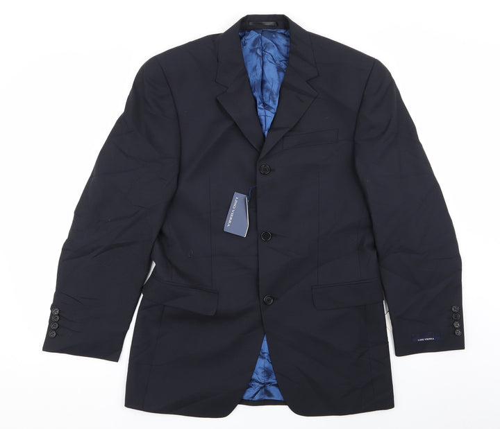 lino verra Mens Blue   Jacket Blazer Size 34