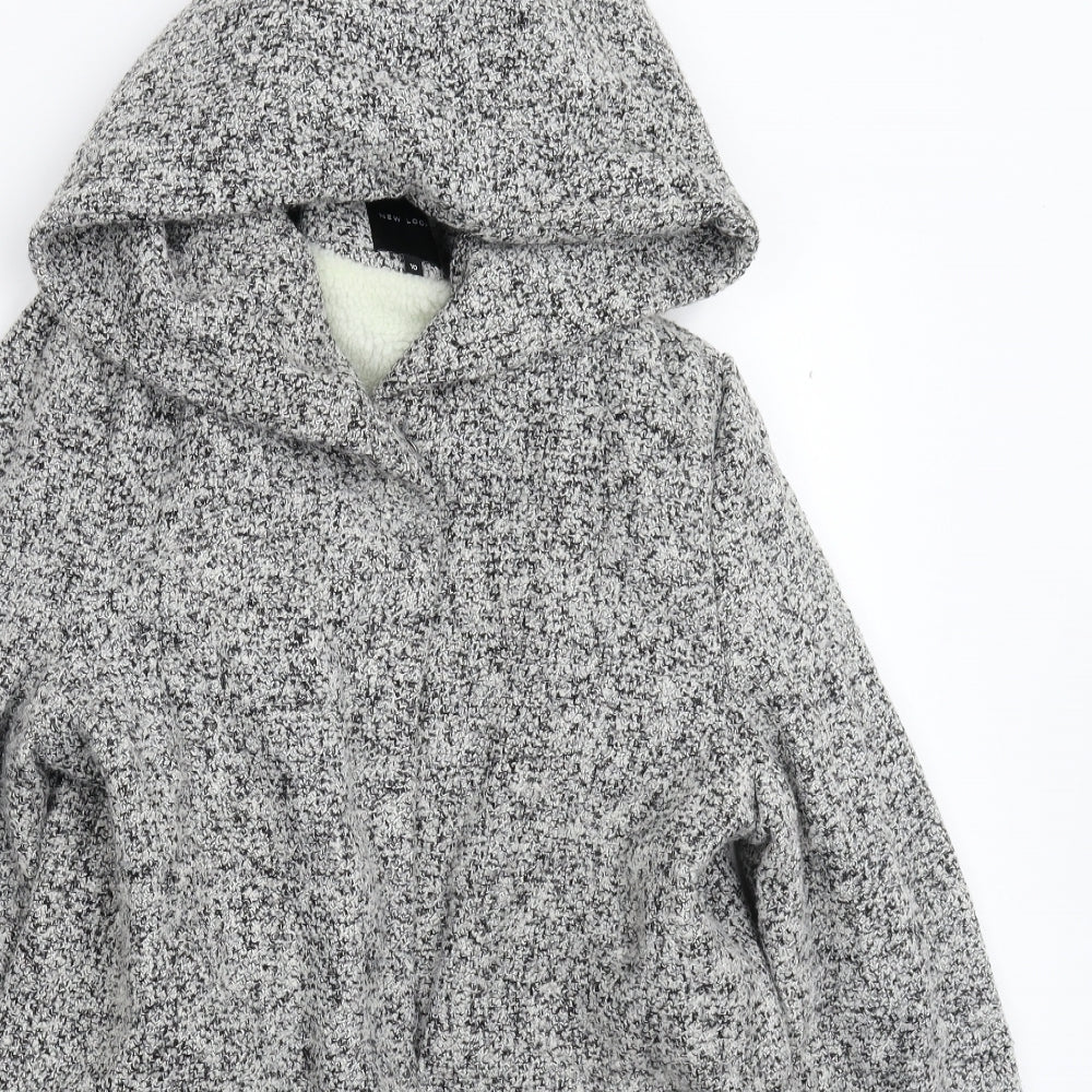 New Look Womens Grey   Jacket Coat Size 10