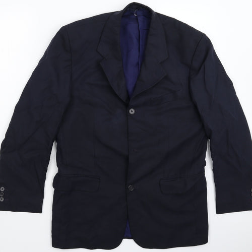 Loretto Mens Blue   Jacket Suit Jacket Size 38