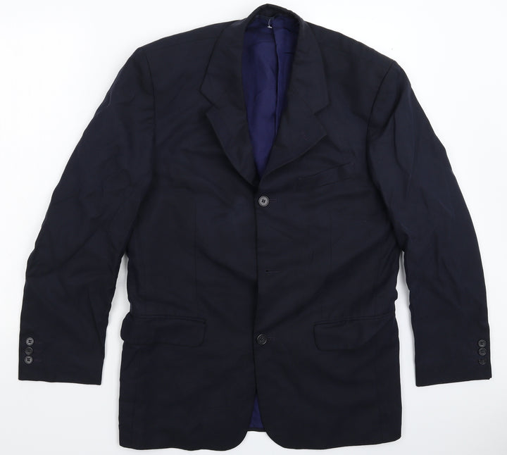 Loretto Mens Blue Jacket Suit Jacket Size 38