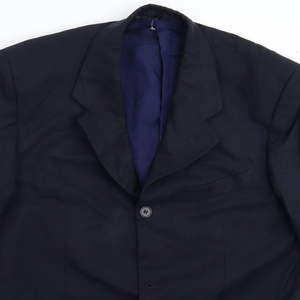 Loretto Mens Blue   Jacket Suit Jacket Size 38