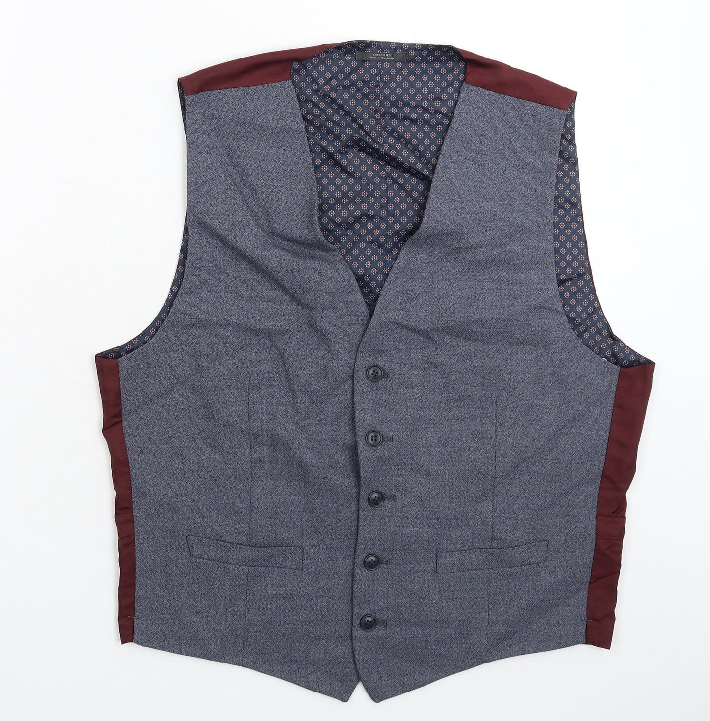 Marks and Spencer Mens Grey   Jacket Suit Waistcoat Size 40