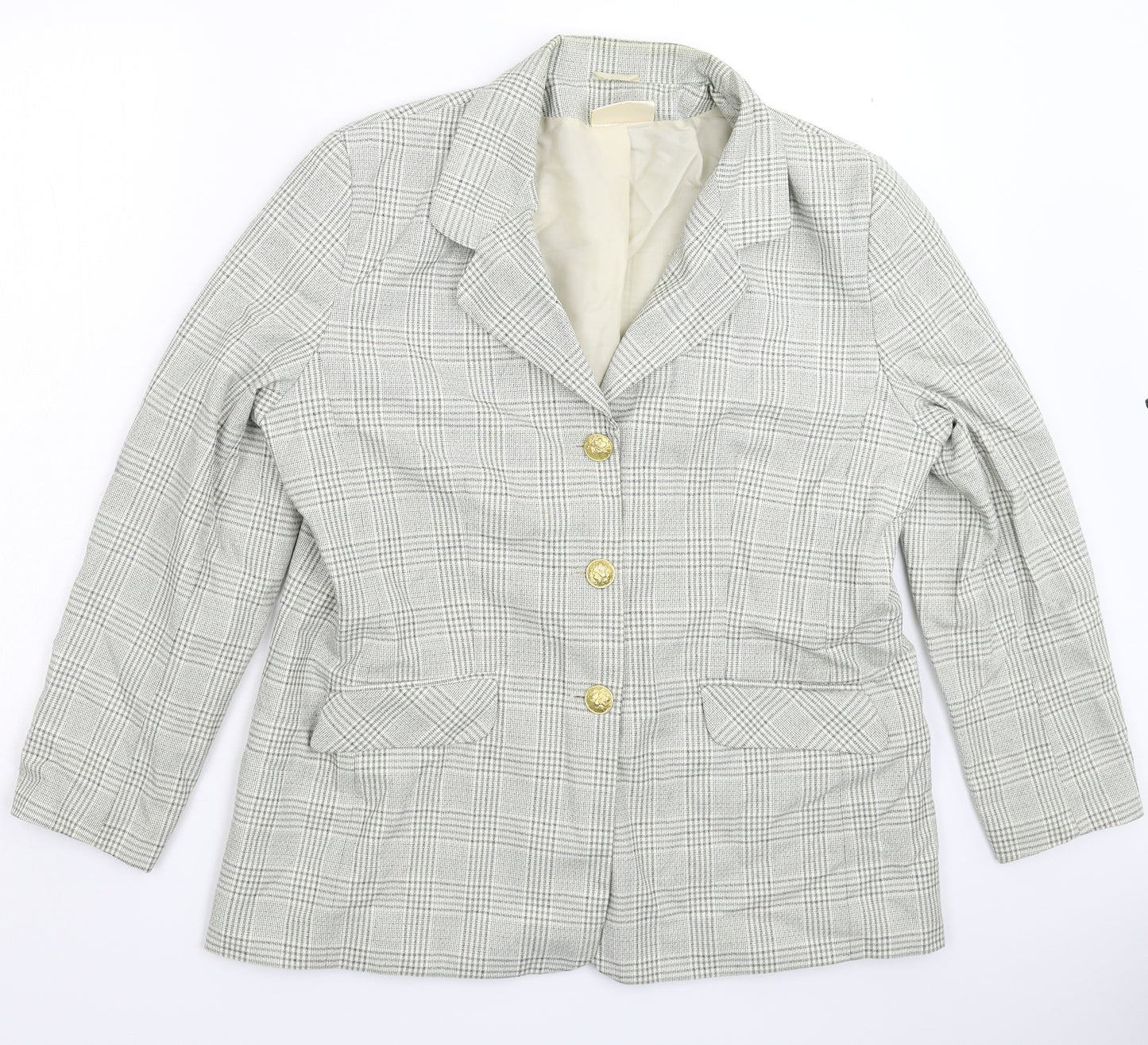 Emma Hamilton Womens Multicoloured Check  Jacket Blazer Size 18