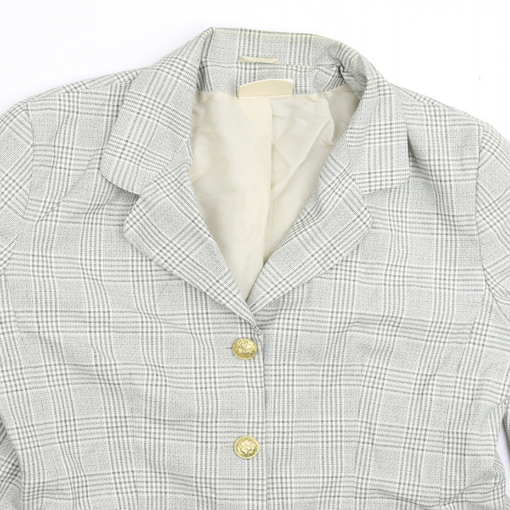 Emma Hamilton Womens Multicoloured Check  Jacket Blazer Size 18