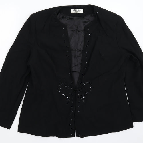 Berkertex Womens Black   Jacket Blazer Size 20