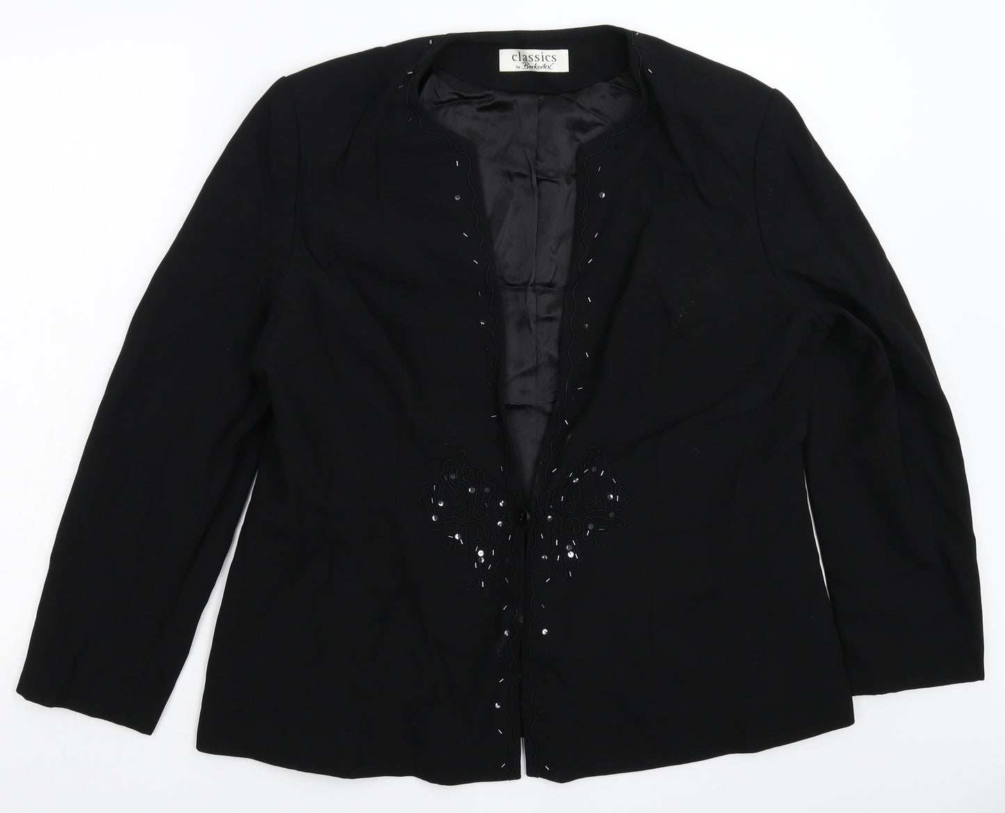 Berkertex Womens Black   Jacket Blazer Size 20