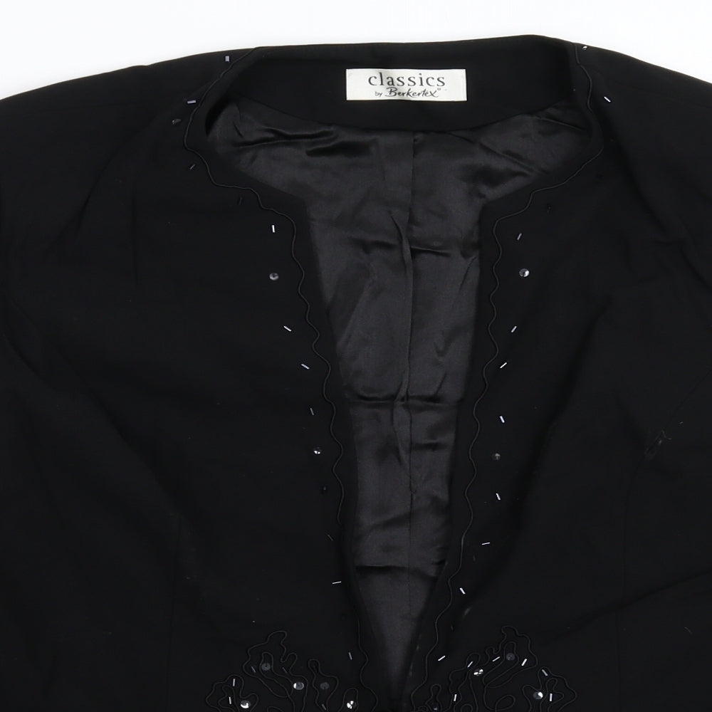 Berkertex Womens Black   Jacket Blazer Size 20
