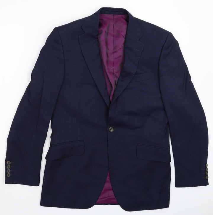Marks and Spencer Mens Blue Jacket Suit Jacket Size 38