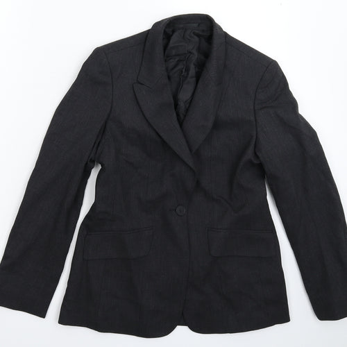 Preworn Womens Black   Jacket Suit Jacket Size 6