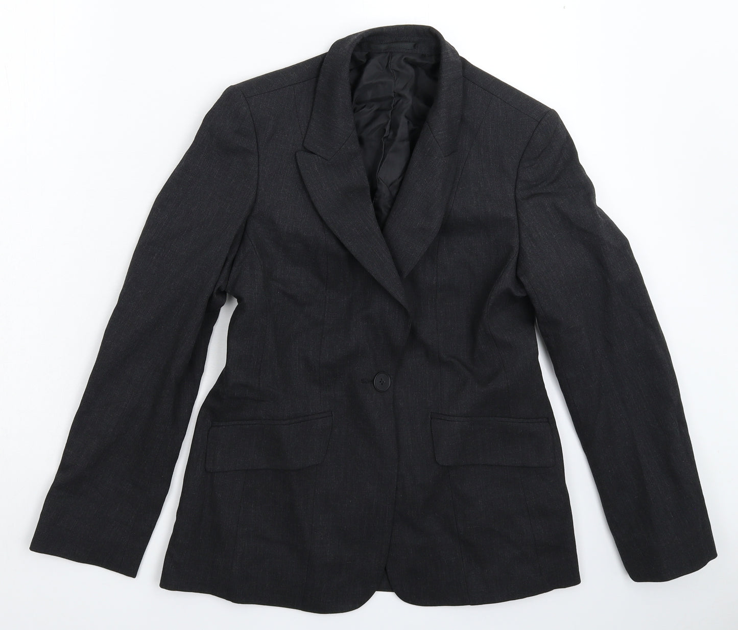 Preworn Womens Black   Jacket Suit Jacket Size 6