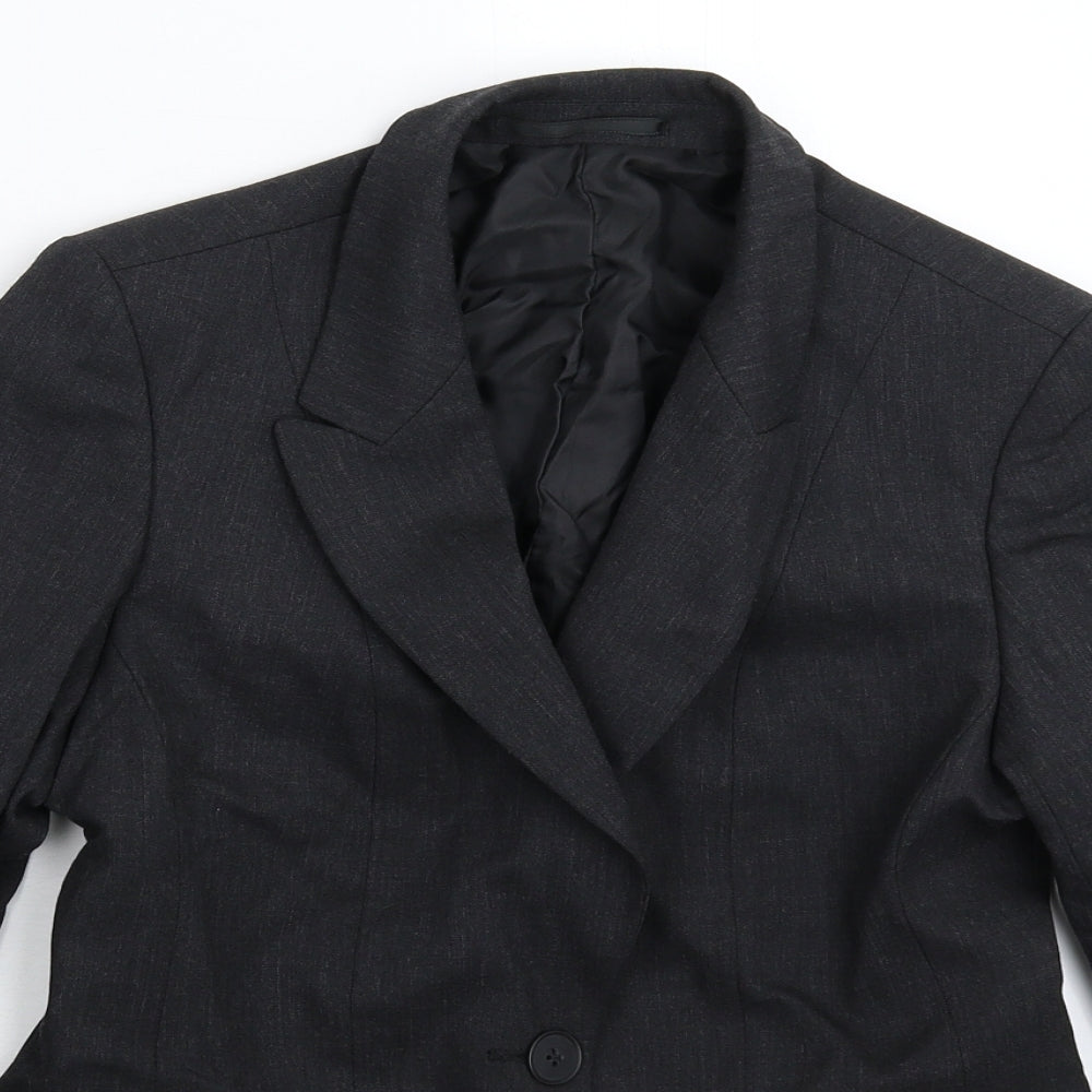 Preworn Womens Black   Jacket Suit Jacket Size 6