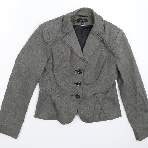 Marks and Spencer Womens Grey   Jacket Suit Jacket Size 12