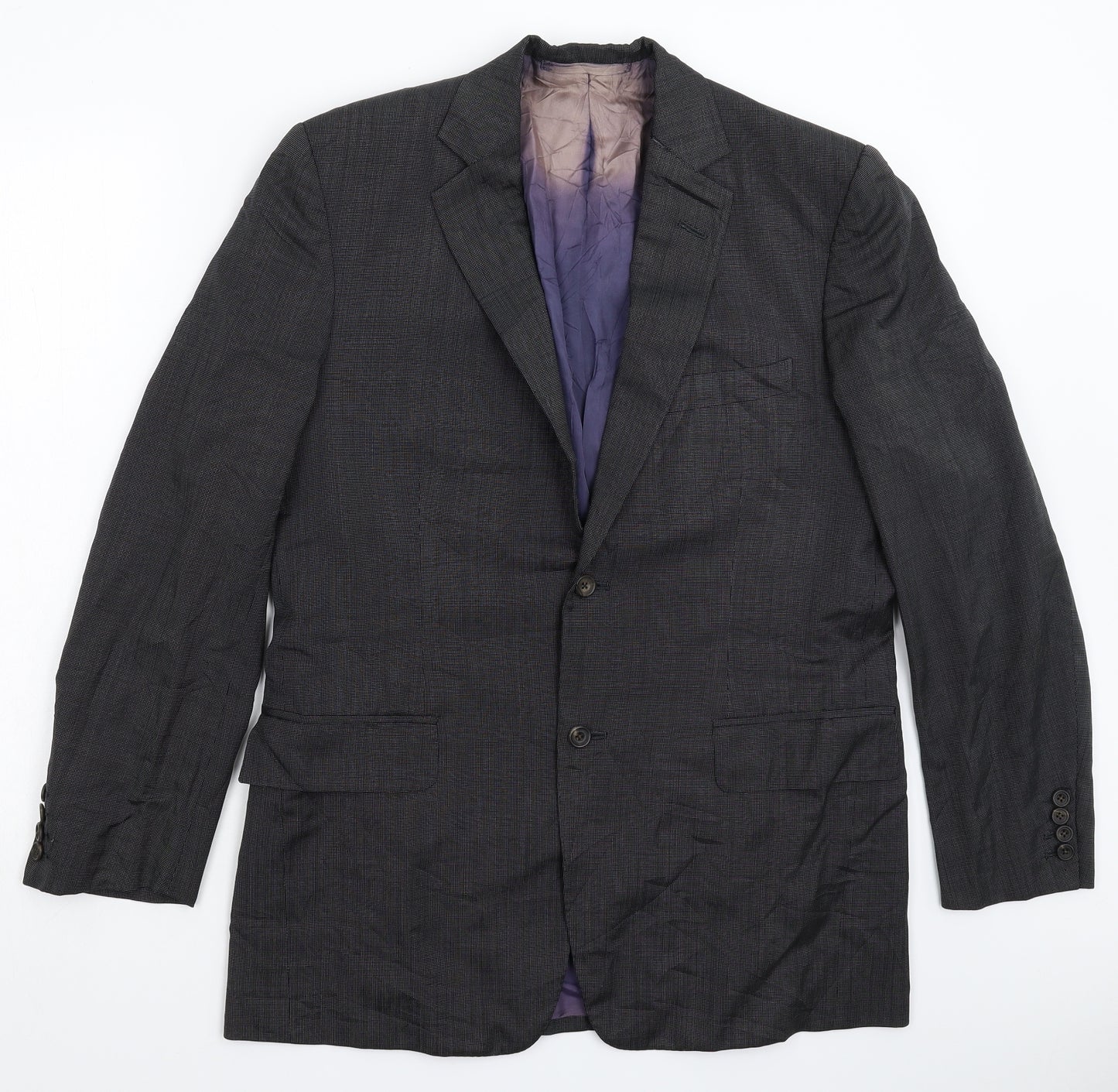 Preworn Mens Black   Jacket Suit Jacket Size 40