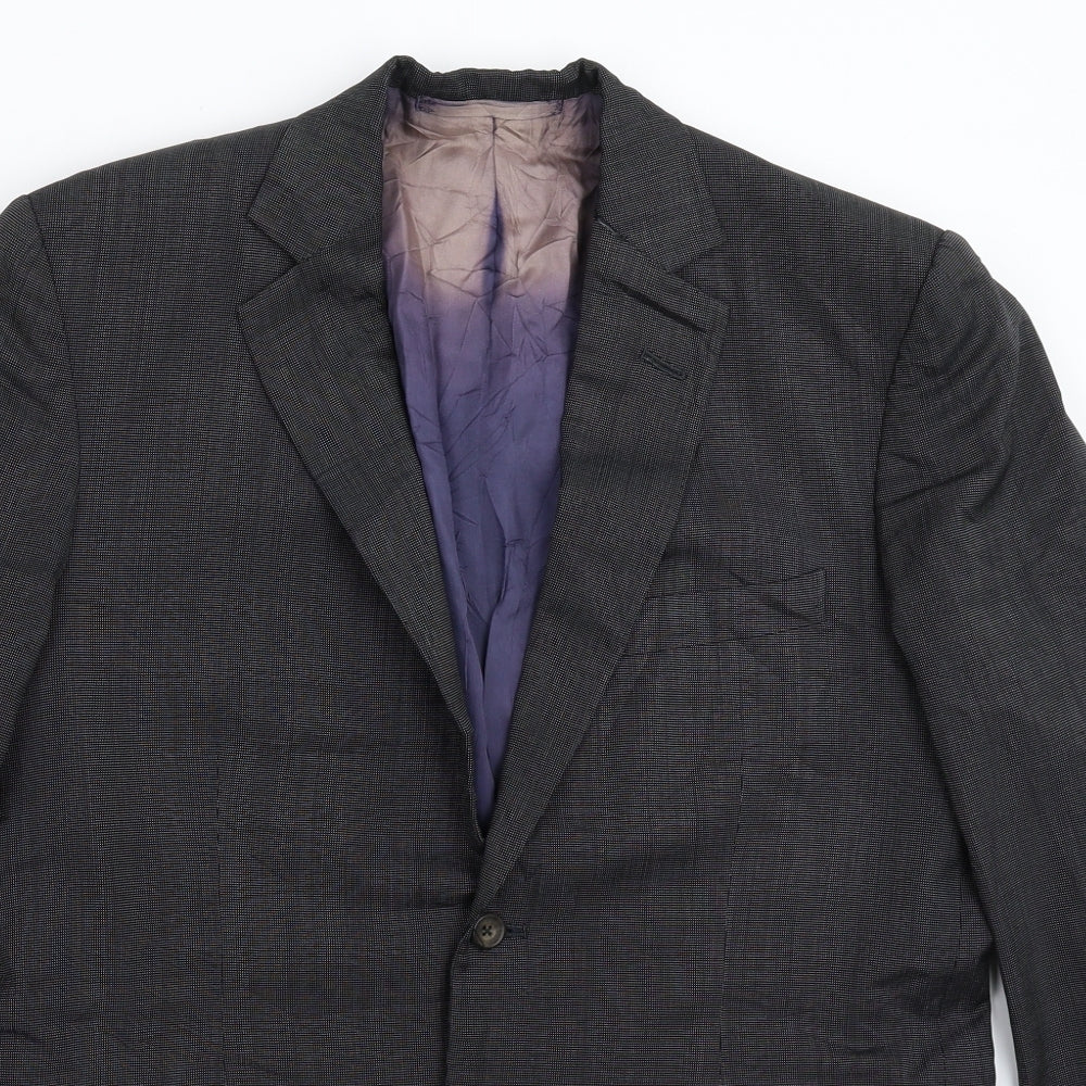 Preworn Mens Black   Jacket Suit Jacket Size 40