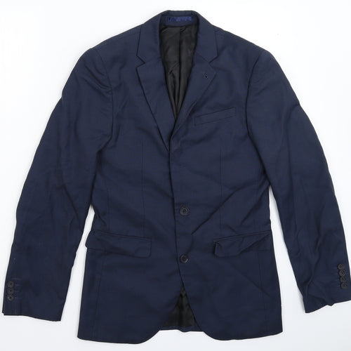 Cedar Wood State Mens Blue   Jacket Suit Jacket Size 34